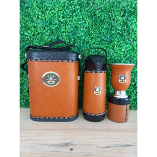 Kit de chimarrão mateira fechado - Brasão RS - Caramelo em Oferta na Shopee