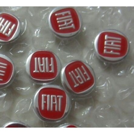 Emblema Logo Fiat Vermelho Em Aluminio em Oferta na Shopee