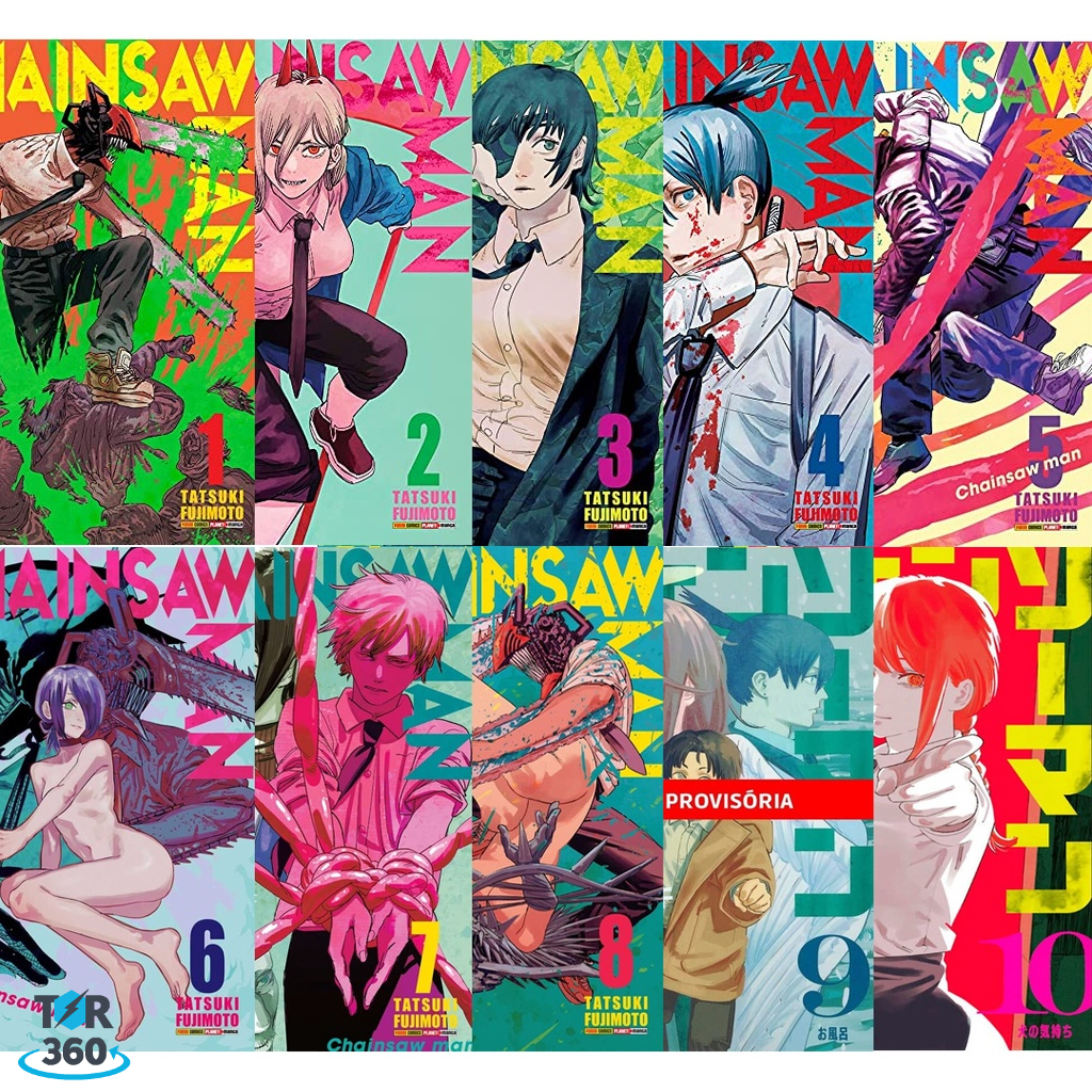 Chainsaw Man Mang Todos Os Volumes Escorrega O Pre O