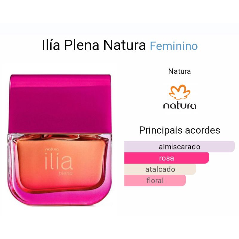 Perfume Natura Ília Plena Deo Parfum 50ml | Shopee Brasil