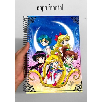 Caderno Sailor Moon Anime Meninas - 1 Matéria | Shopee Brasil