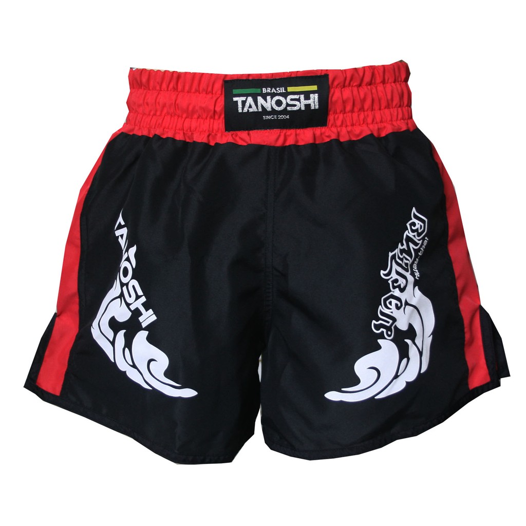 Shorts MuayThai TRNG TANOSHI Vermelho estampado em Oferta na Shopee