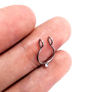 Piercing Fake Falso Septo zircônia Orelha Boca Aço Inox Masculino Feminino Barato