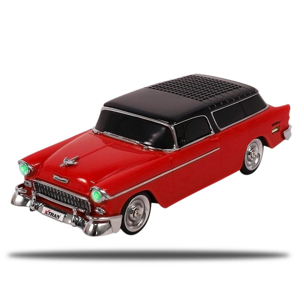 Caixinha de som Bluetooth portátil TWS carro retro clássico XTRAD XDG-92