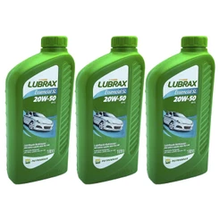 Kit Óleo lubrificante de motor 20W50 Lubrax Essencial Sl Mineral 3 Litro