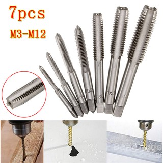 Conjunto De Brocas De Aço De Alta Qualidade Com 7/5 Pçs/HSS M3-M12/M8