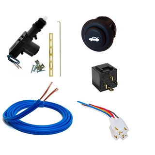 Kit Destrava Porta Malas Eletrico Com Botão Universal