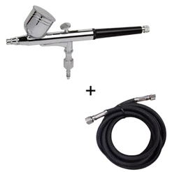 Aerografo Dupla Ação Copo Fixo Bico 0,3 Mm W030f Com Mangueira
