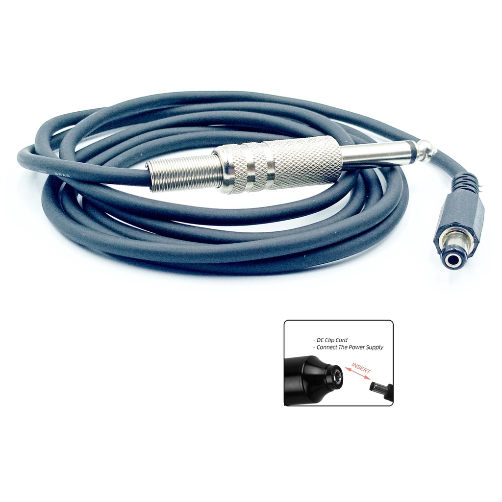 Cabo dc Para Maquina Rorartiva de Tatuagem Clip Cord Borracha plug p10 Guitarra