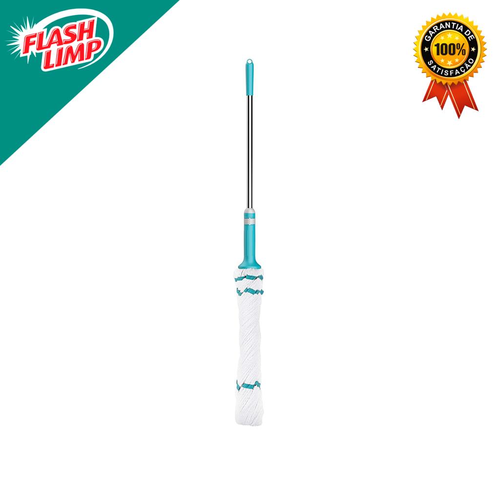 Mop esfregao Twist de facil torcao com cabo telescopico, MOP7498, Flash Limp em Oferta na Shopee