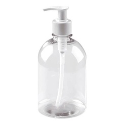 Frasco Pet 500 ml C/ Válvula Pump Saboneteira, Álcool Gel, Creme, Hidratante em Oferta na Shopee