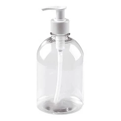 Frasco Pet 500 ml C/ Válvula Pump Saboneteira, Álcool Gel, Creme, Hidratante