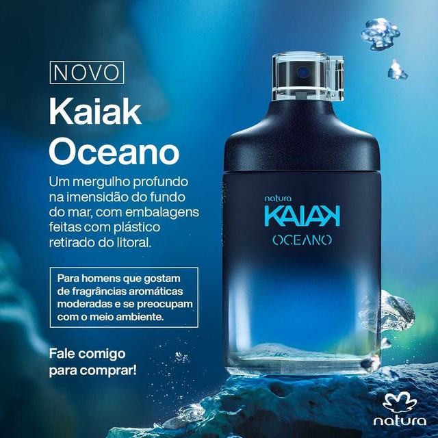 Perfume Kaiak Oceano Masculino 100ml. Natura | Shopee Brasil