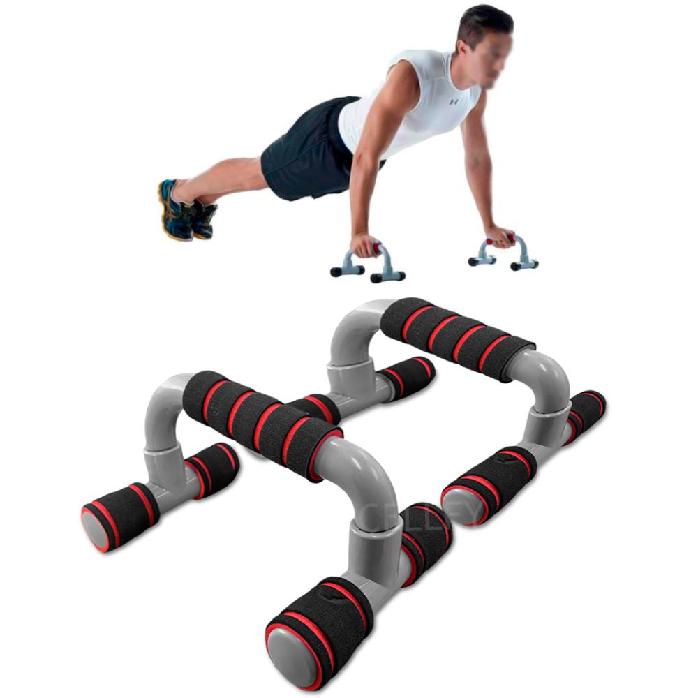 1 Par de Barra de Push-up suportes Formato S-Para os músculos Fitness Para Ginástica Em Casa treinamento Equip 
