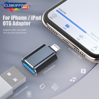 Para A Apple Adaptador OTG Iluminação Macho USB De Disko Conversor Cabo De Dados O iPhone 12 11 Pro XS Max XR X 8 7 Plus iPad