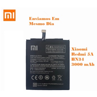 Bateria Xiaomi Bn34 Mi5a Mi 5a 3000mAh Pronta entrega
