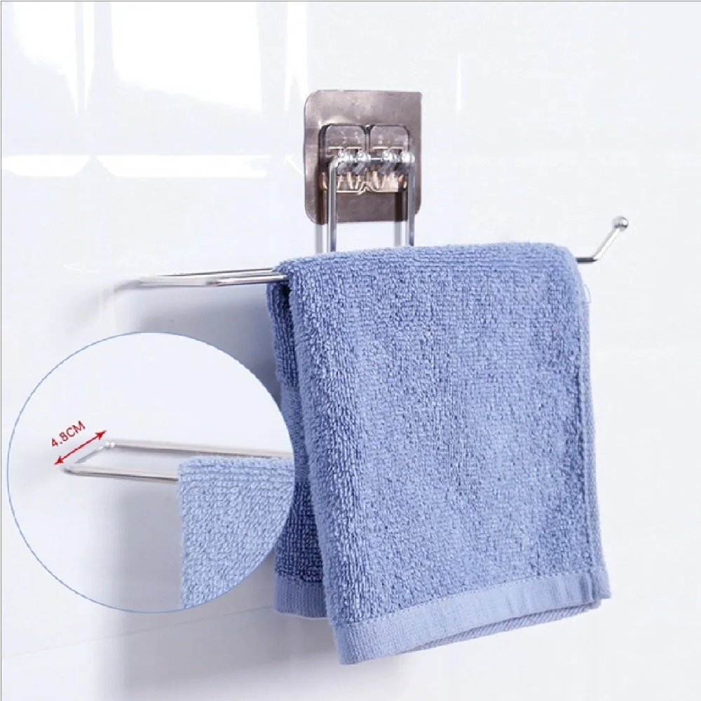 Suporte Porta Papel Toalha Alumínio Filme Adesivo P/ Parede Cozinha