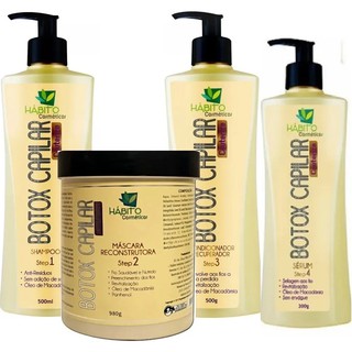 Kit Botox Capilar Organico Habito Cauterização Reconstrução