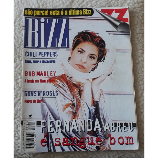 Revista Bizz Edição 122 Ano 11 Número 9 Setembro/ 1995 (ÚLTIMA EDIÇÃO DA REVISTA BIZZ) Fernanda Abreu Guns and Roses