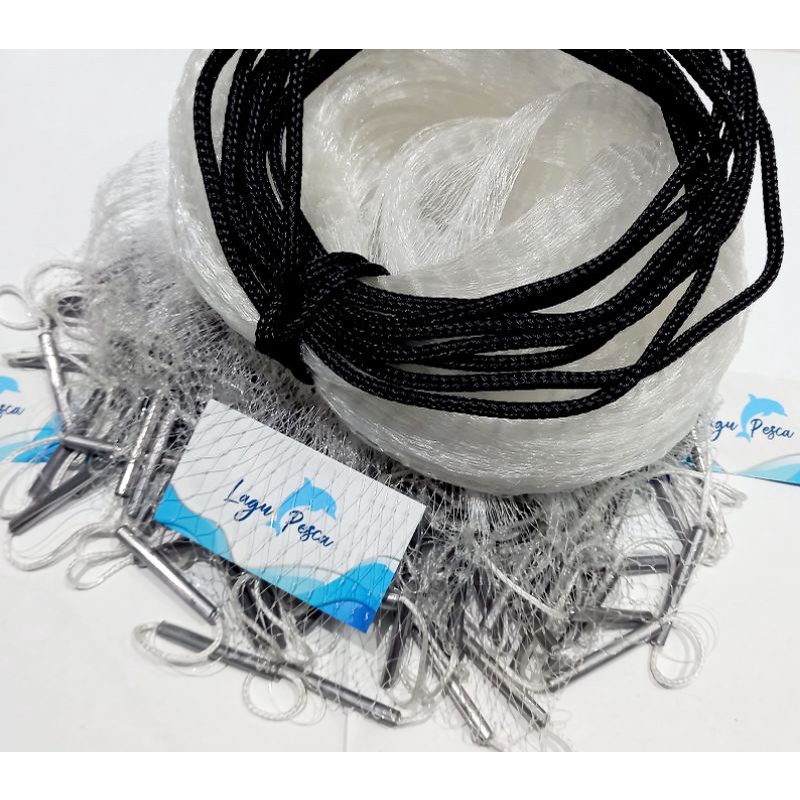 Tarrafa De Argola,14 Metros, Malha 10mm, Ideal Para Alevinos.