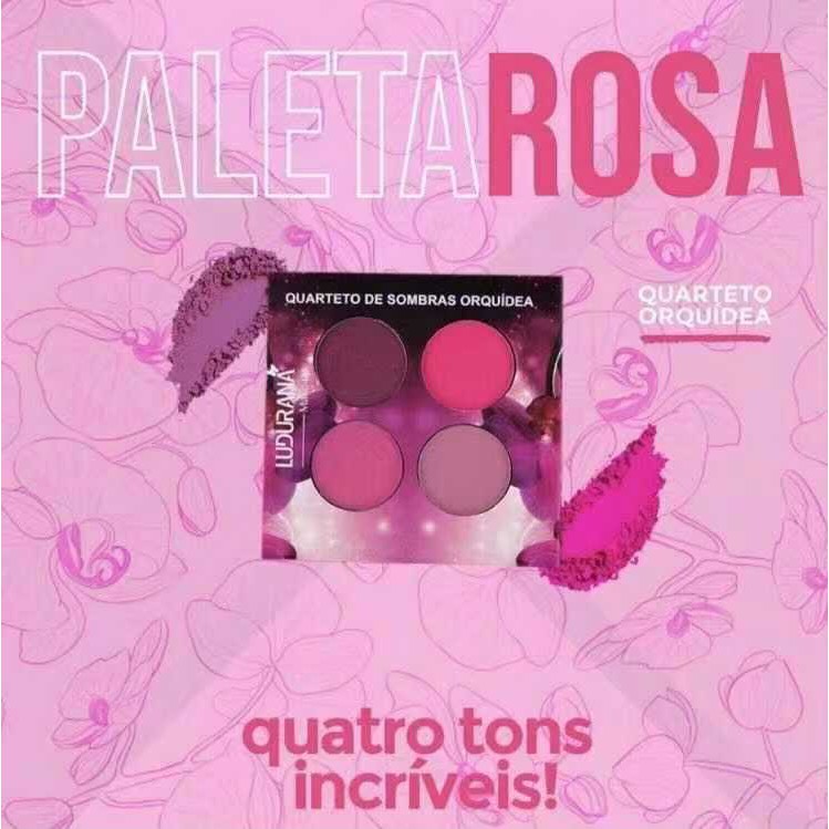 Paleta De Sombra Ludurana Quarteto Orquídea | Shopee Brasil