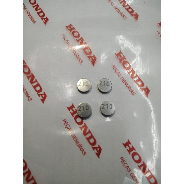 4 Pastilha Valvula Honda Twister Cb300 Cbr Hornet Medida 210 em Oferta na Shopee