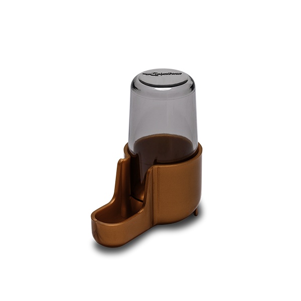 2un - Bebedouro Torneio Pequeno Fumê c/ Base Cobre Gaiola Malha Fina (15ml) em Oferta na Shopee