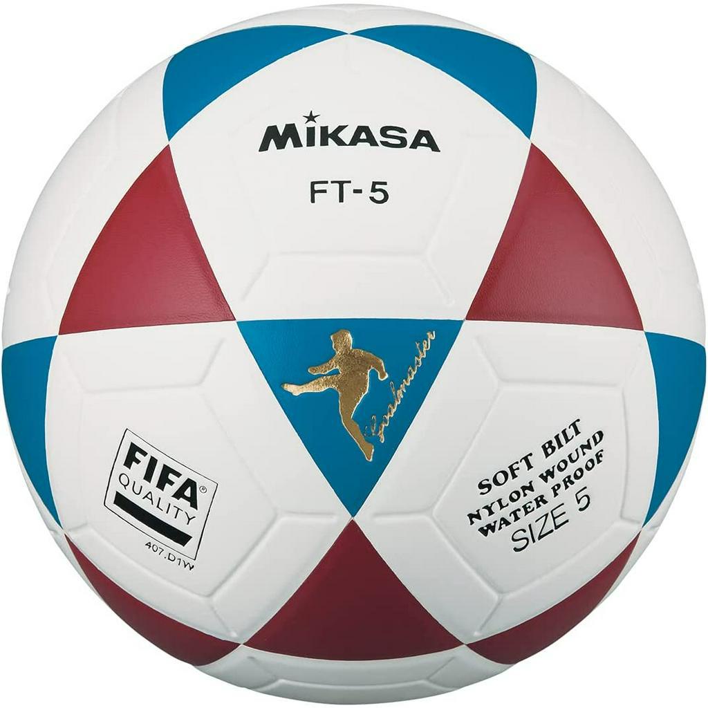 Bola De Futvôlei Futevolei Mikasa Ft5 - Ft5 Original tricolor(IMPORTADA)