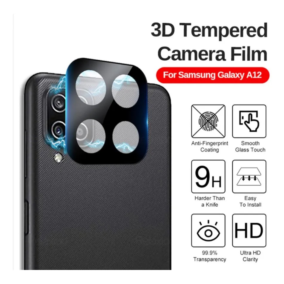 Película De Vidro 3D Para Câmera Samsung A21s/A31/A12/A51/A52/A72/S20 FE/S20/A71