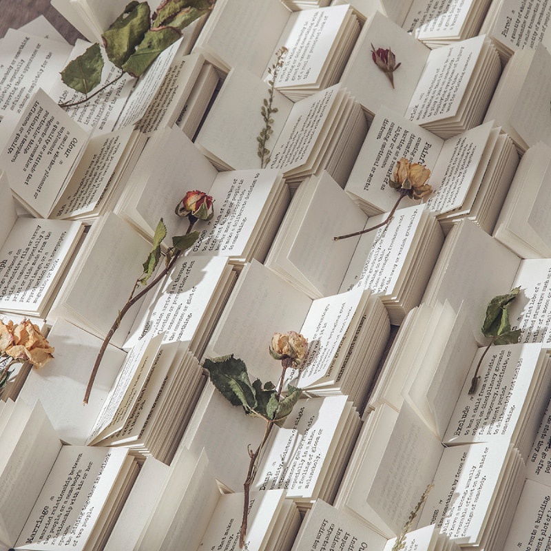 JIANWU 100 Folhas Série Dicionário Library Pad Decoração Básica Material Declaração De Papel Notas Jornais De Papelaria Escolar