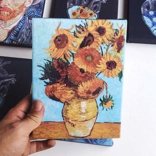 Quadro tela Van Gogh, 12 girassóis em uma jarra.