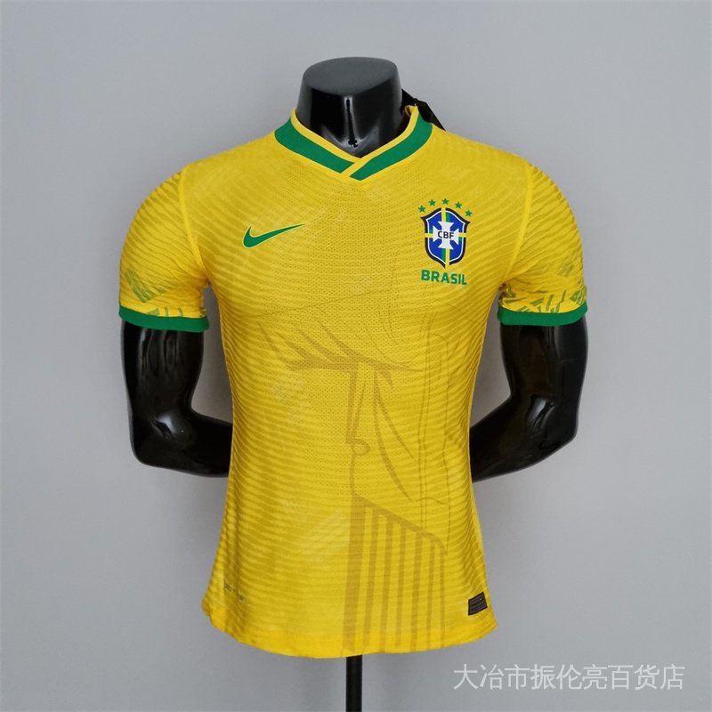 Versão Tailandesa ~ 2022 Jogadora Do Brasil Camisa De Futebol Amarela Clássica