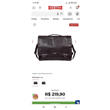 Pasta com tampa Laptop 2 Compartimentos Active II Café