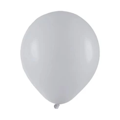 Balão De Festa Redondo Liso - Cinza - 16" 40cm - 12 unidades - Art Latex