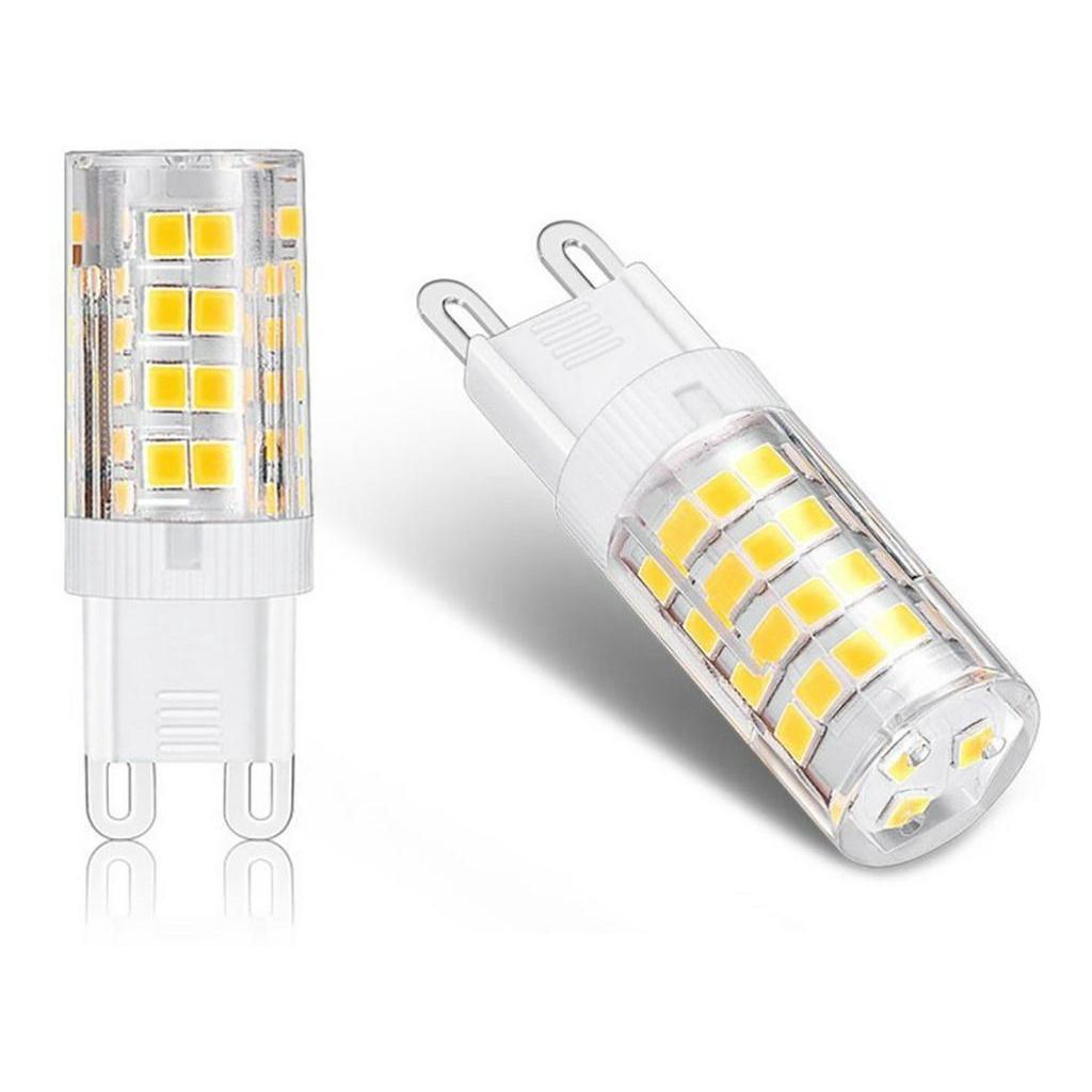 Kit 5 Lâmpadas Halopim G9 Led 5w Para Lustres E Arandelas Branco Quente