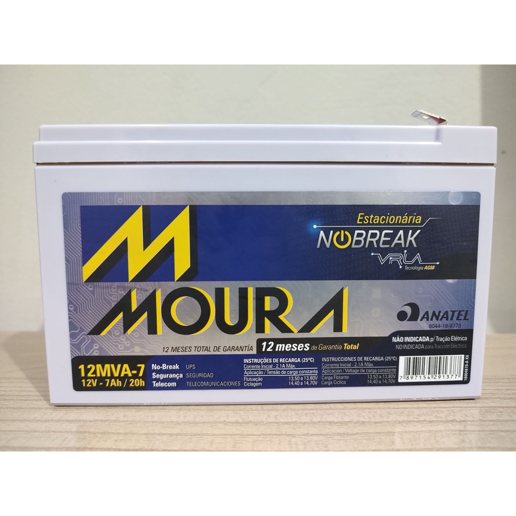 Bateria Moura Centrium Energy 12mva 7 Estacionaria Nobreak 12v 7ah Shopee Brasil 8920