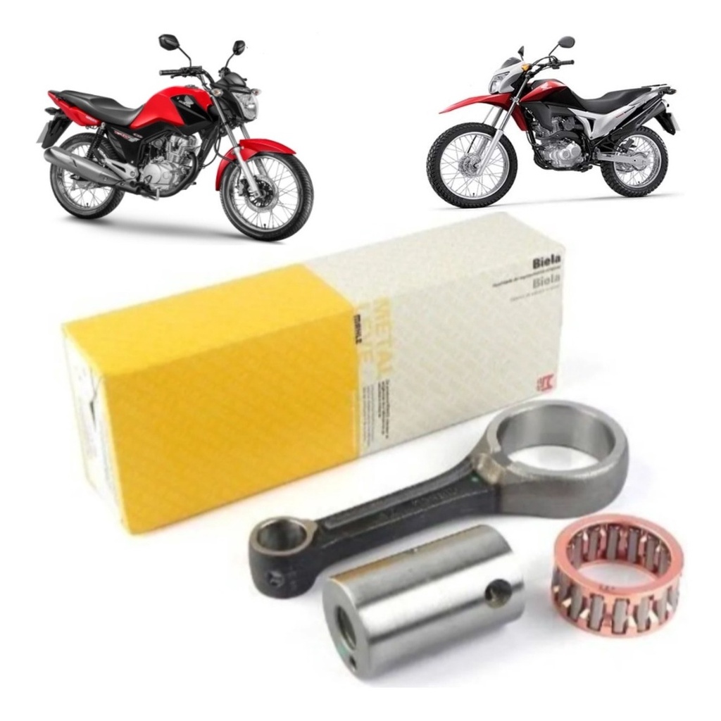 Kit Biela Honda Cg Titan Fan 150 2004 2005 2006 2007 2008 2009 2010 2011 2012 2013 2014 2015 Original Metal Leve