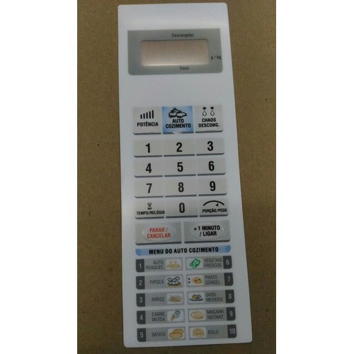 Membrana Teclado  Forno Microondas Panasonic Nns 45 NNS45bh