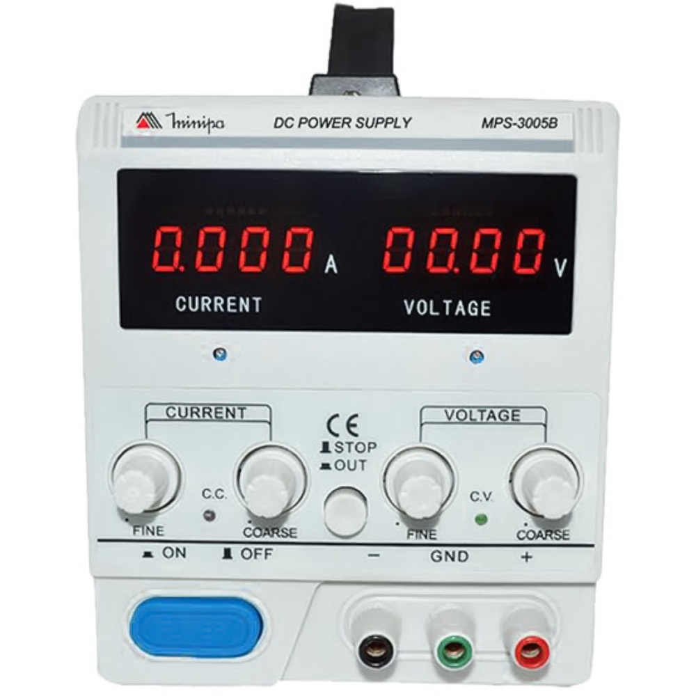 Fonte de Bancada de Alimentação Minipa c/ Nota Fiscal MPS-3005B 0-30V 5A Bivolt