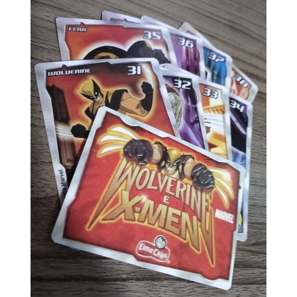 Cards Elma Chips Wolverine E Os X-men 'reposição'