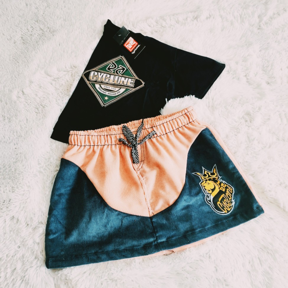 Conjunto Saia Cyclone Veludo+ Cropped