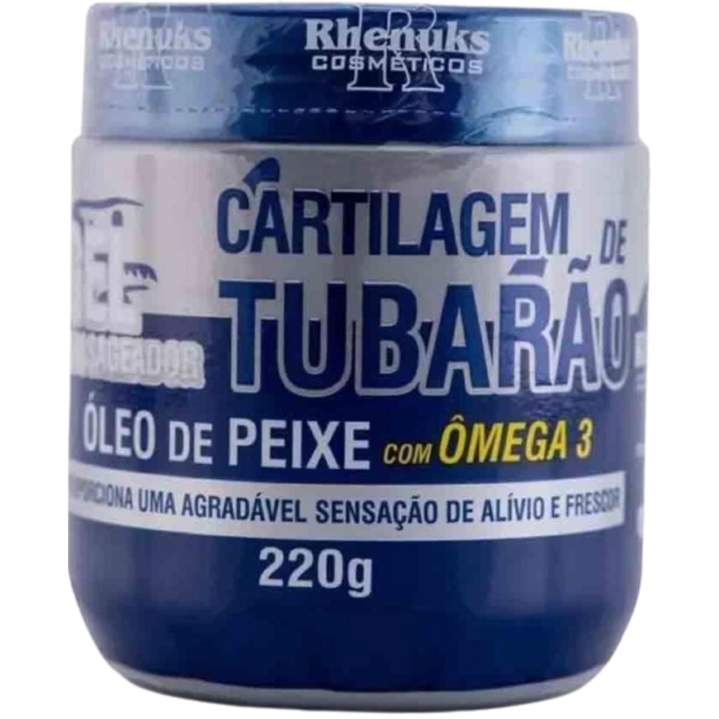 Gel Massageador Cartilagem de Tubarão Óleo de Peixe com Ômega 3