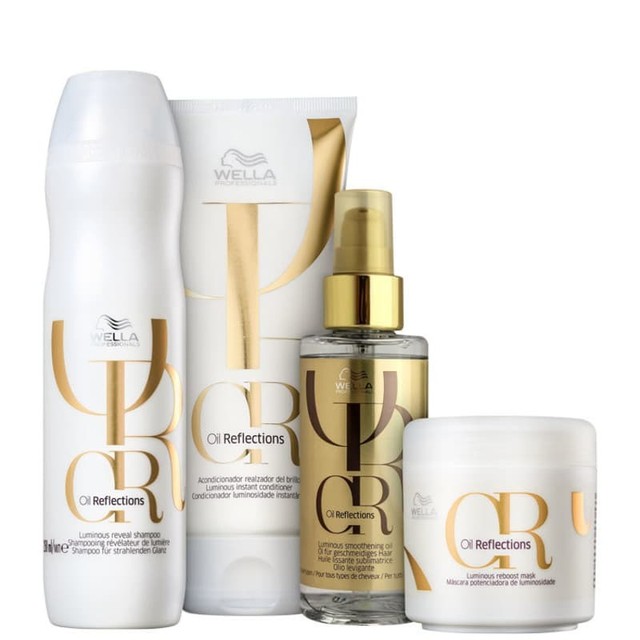 Kit Wella Professionals Oil Reflections Elixir Salão (4 Produtos)