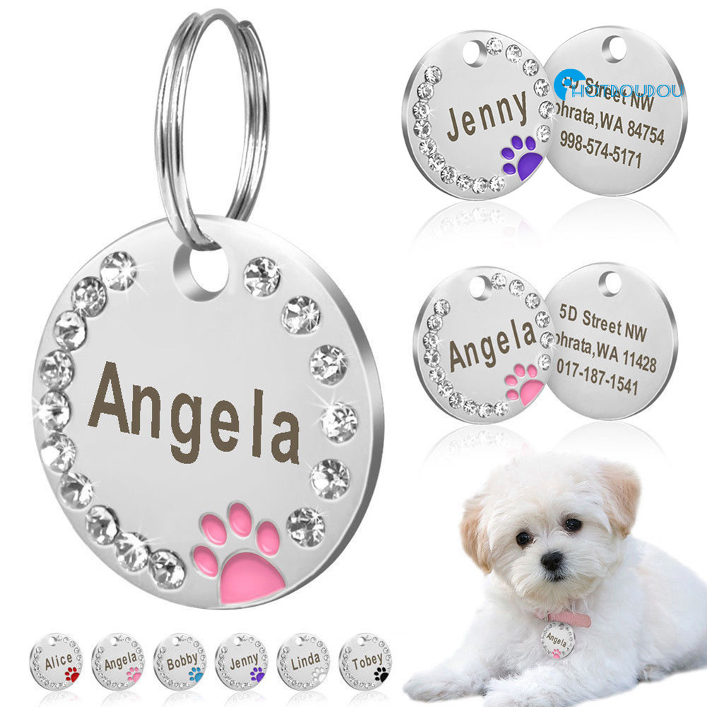 140pcs Pet ID Tag Set with 40pcs Colourful Blank Dog Tags Double Sided Aluminum Cat ID Tags,80pcs Stainless Steel Key Rings and 20pcs Charmed