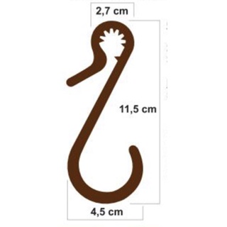 Gancho Cabide G para Ovo de Páscoa 200 unidades San Felipo Embalagens em Oferta na Shopee