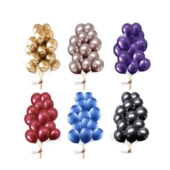 25 Und Balão Bexiga Metalizado Alumínio Cromado Platino Redondo N°5 Várias Cores OFF(CHOCO)