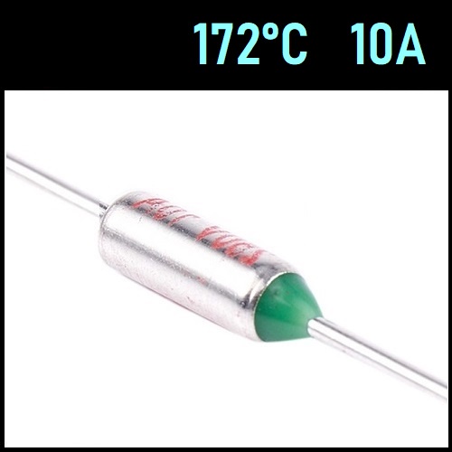 1 Fusível Térmico 10A 172° 172C 172°C 172 Graus 250V