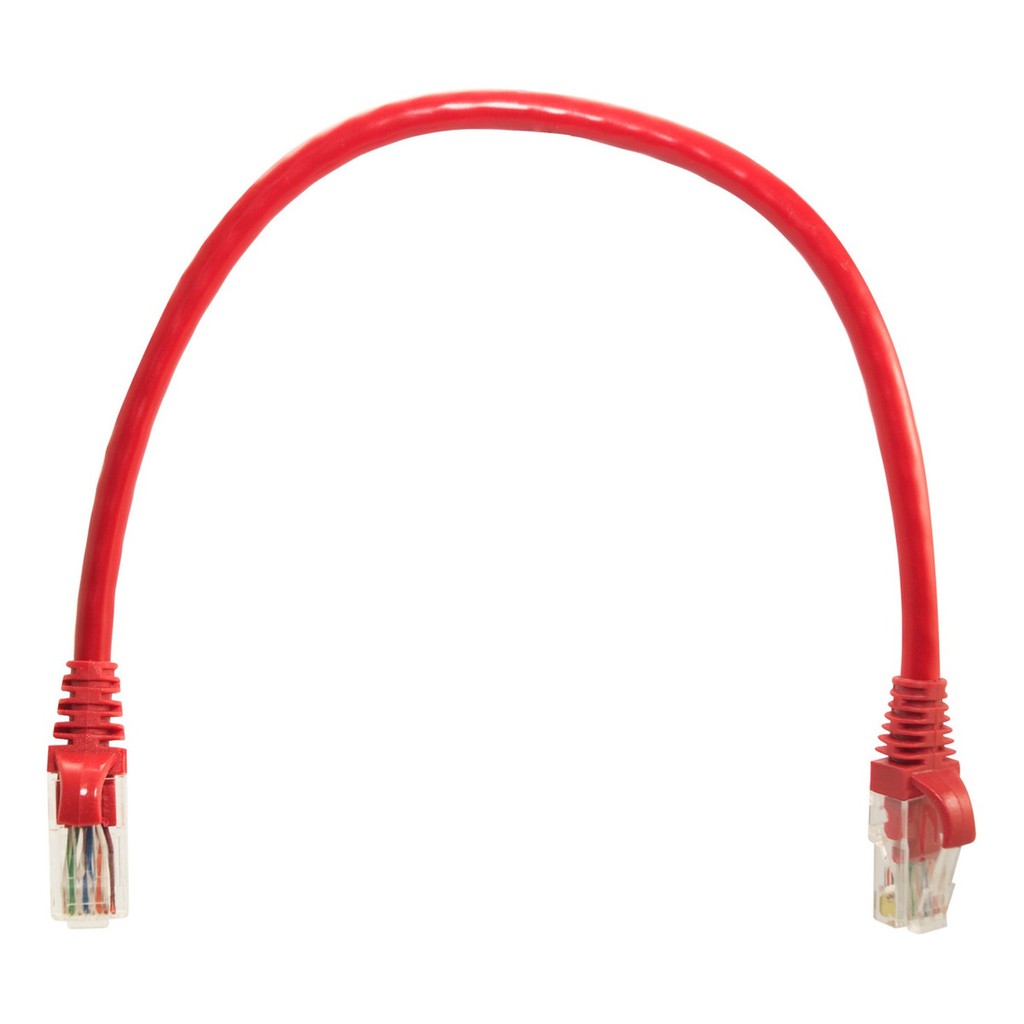 Cabo Rede Cat6 Furukawa Giga Lan Vermelho 40cm Patchcord