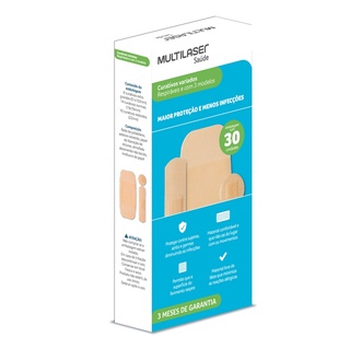 Curativos Variados Caixa com 30uni Multilaser Saúde - HC495