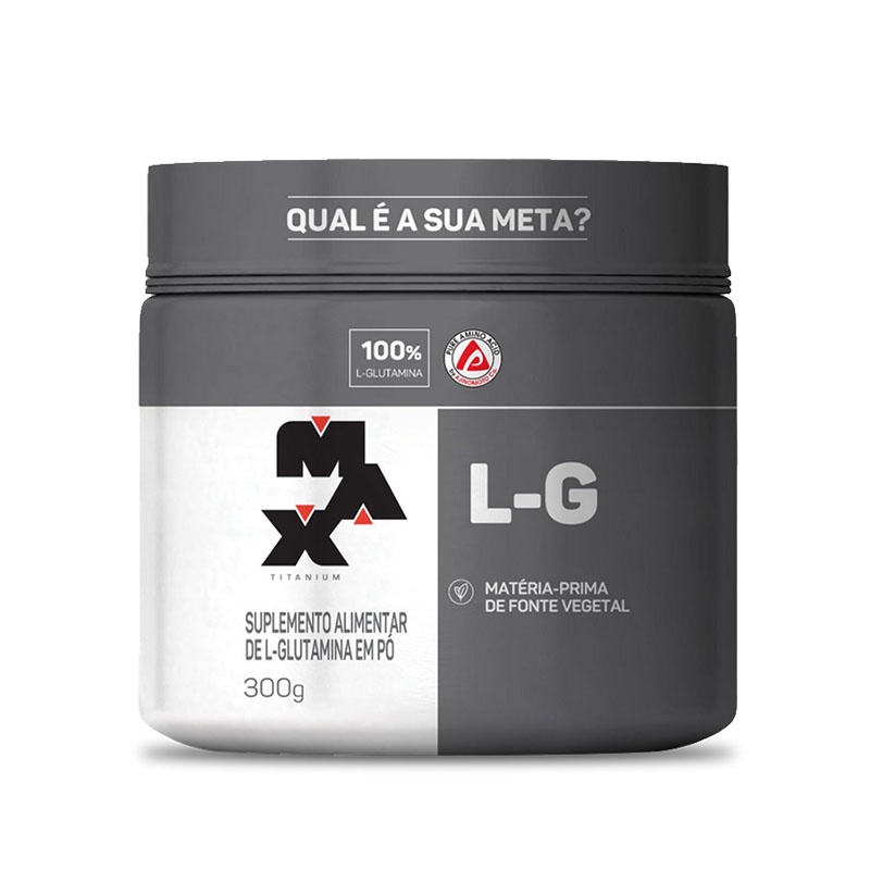 Glutamina Lg - 300g - Max Titanium - Pura - Aminoácidos